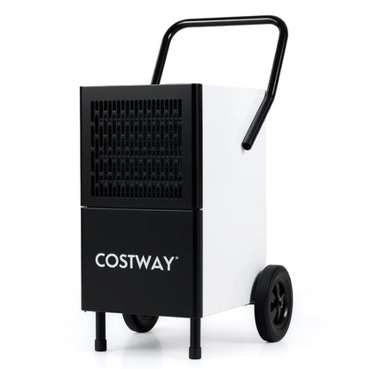 189 Pints Commercial Dehumidifier with Built-in Water Pump-Black