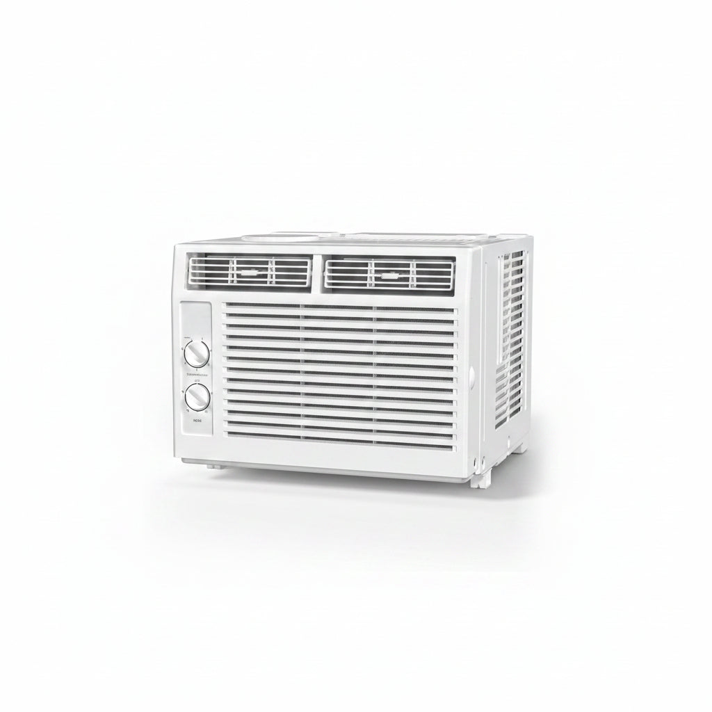5,000 BTU Small Window Air Conditioner Unit Cool up to 150 Sq.Ft, Window AC Unit with Cool and Fan Mode, Quiet Operation, Adjustable Window Fit, Intuitive Mechanical Controls, White