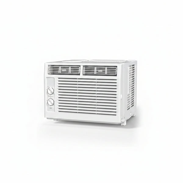 5,000 BTU Small Window Air Conditioner Unit Cool up to 150 Sq.Ft, Window AC Unit with Cool and Fan Mode, Quiet Operation, Adjustable Window Fit, Intuitive Mechanical Controls, White