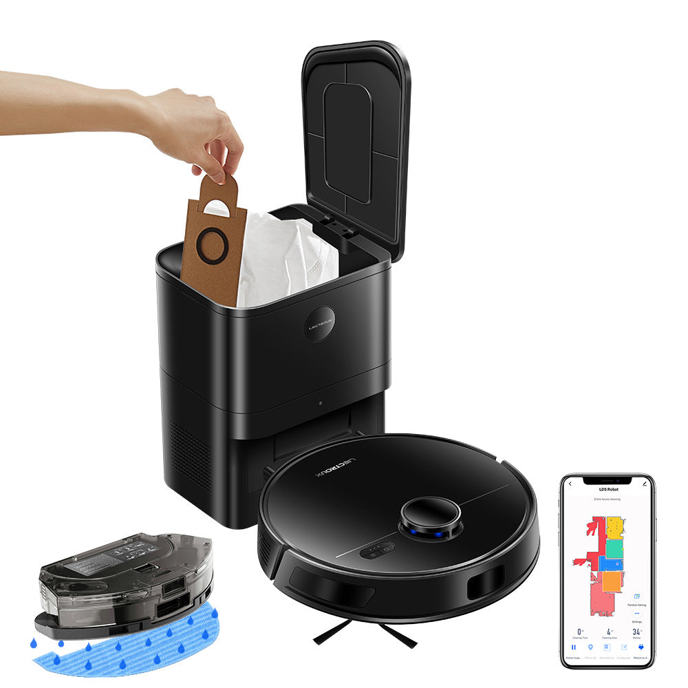 Vacuum cleaner intelligent and fully automatic dust collector 3-in-1 washing sweeping and mopping machine