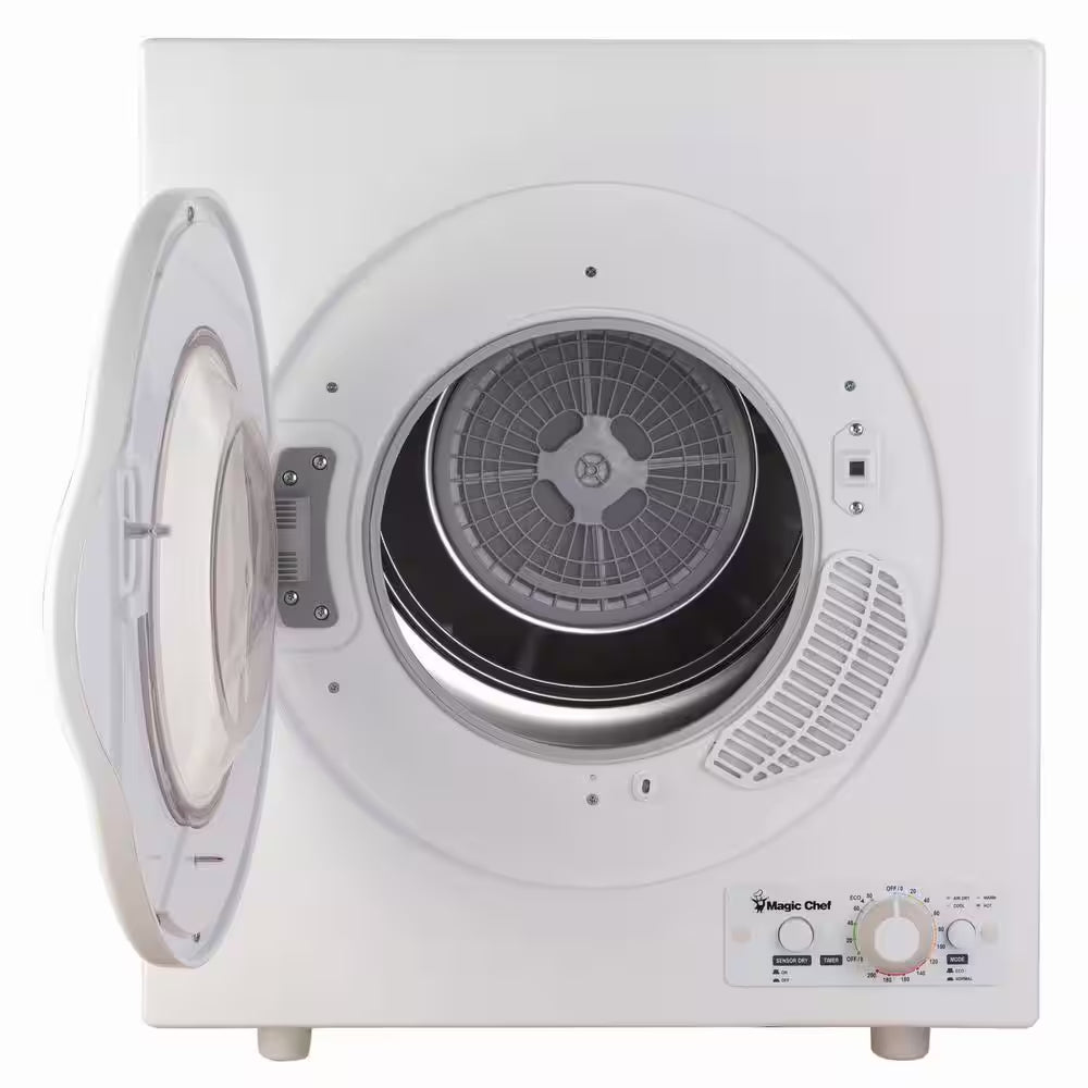 3.5 Cu. Ft. White Compact Electric Dryer