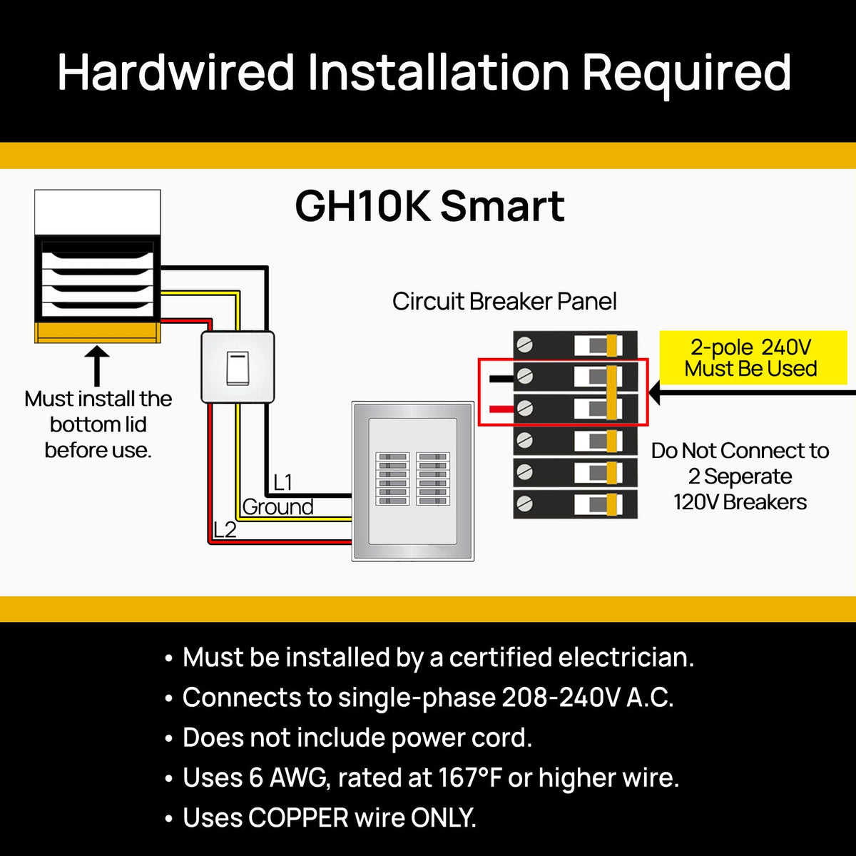 GH10K & GH15K Smart Garage Heater - WiFi Enabled