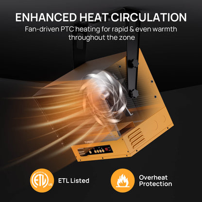 GH10K & GH15K Smart Garage Heater - WiFi Enabled