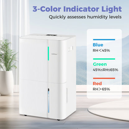 74/96 Pints Dehumidifier for Home 4500/5500 Sq. Ft Dehumidifier with 3 Modes