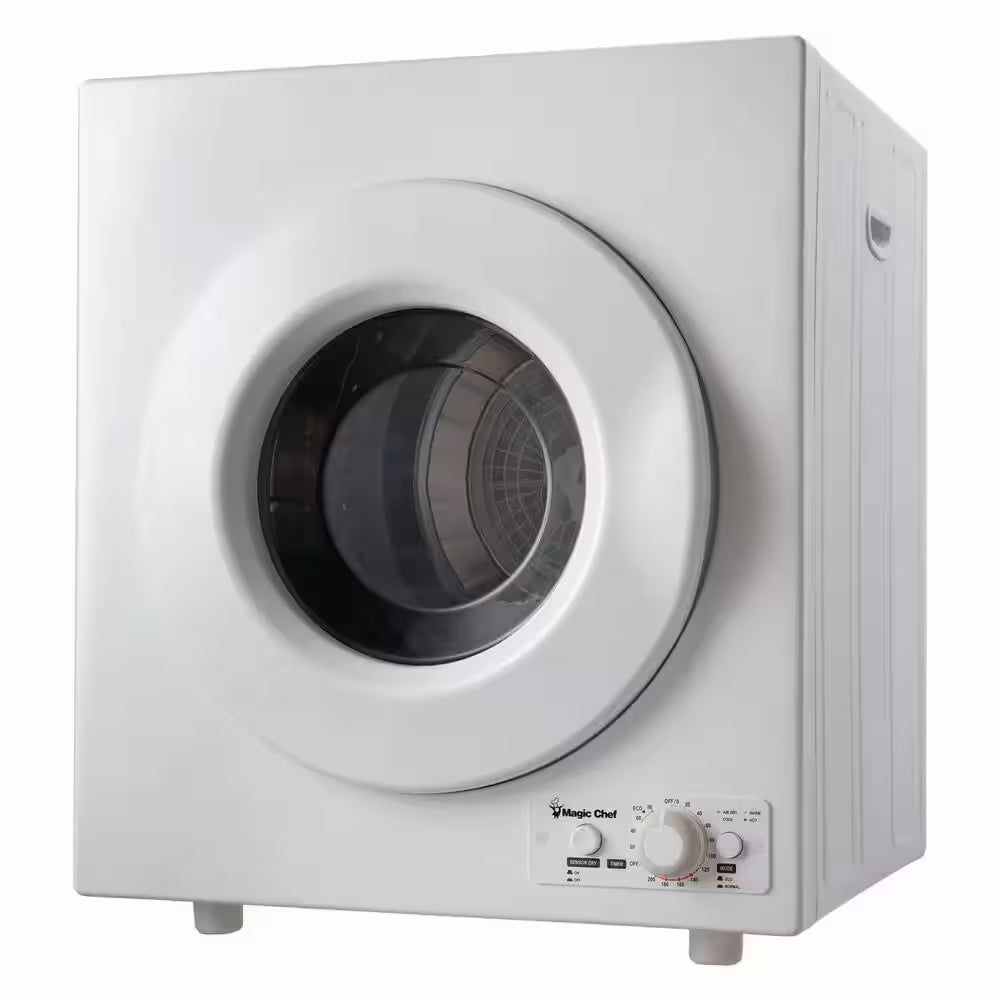 3.5 Cu. Ft. White Compact Electric Dryer