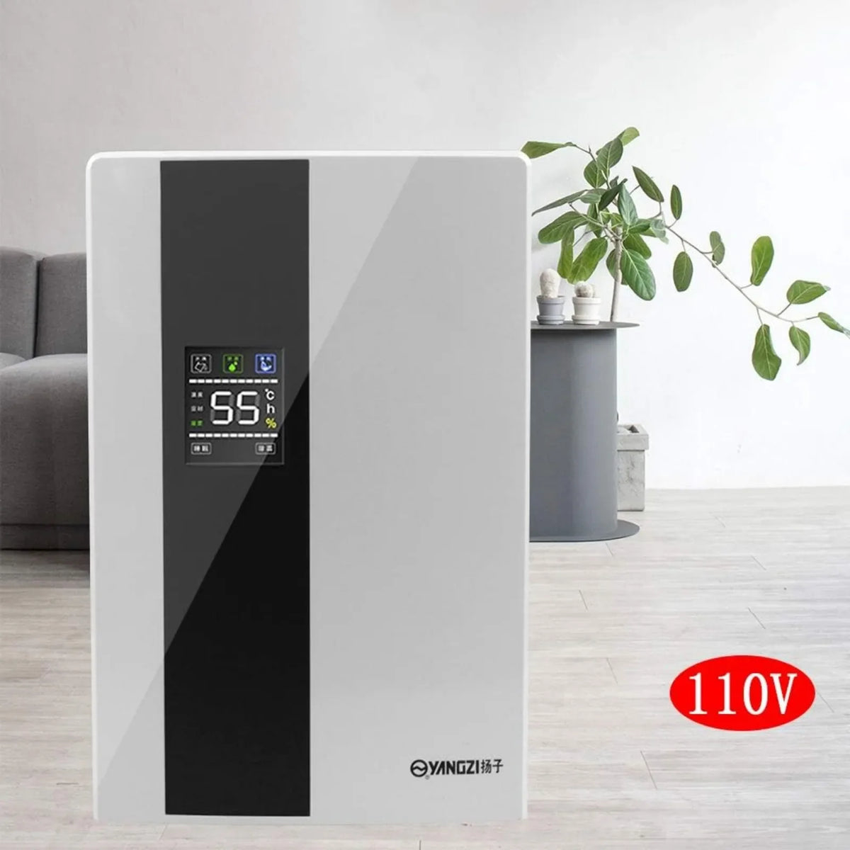 Remote Intelligent Dehumidifier with 2.2L/0.58 Gallons Water Tank for Home, Basement,Quiet Air Dryer Machine (24.5*13.5*37.5cm)