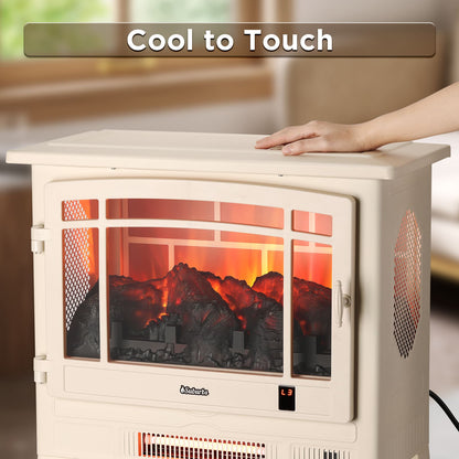 Smart Electric Fireplace Stove Heater, WiFi Enabled