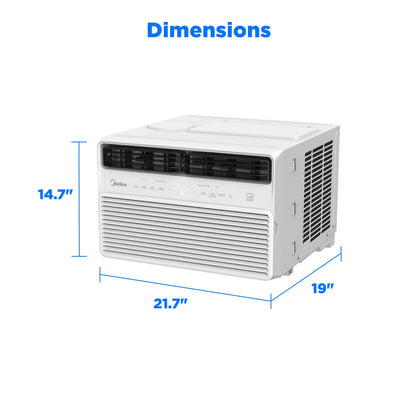 12,000 BTU Window Air Conditioner, Smart Inverter, Cools up to 550 Sq Ft, Wi-Fi and Alexa, White