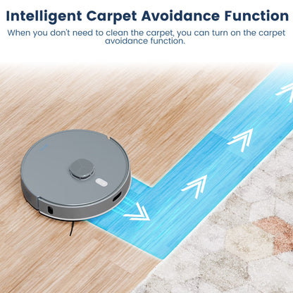 T25+ Robot Vacuum & Mops - Self-Empty, 75-Day Hands-Free, 10,000Pa Suction, Ultrasonic Carpet Detection, 240Min Runtime